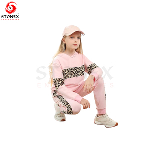 Niños Jogger Niños Pantalones de chándal y Sudadera con capucha Biker Sublimation Wear Ropa 2024 Conjuntos de chándal de dos piezas para niños - Product Image 4