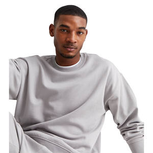 Nouveau sweat-shirt pour homme en coton ample à col rond, logo personnalisé, écologique, respirant, anti-rides, pour l'hiver - Product Image 3