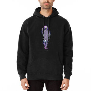 เสื้อมีฮู้ดพิมพ์ลายหน้าจอสำหรับผู้ชายเสื้อมีฮู้ดแบบสวมหัวสีทึบผ้าคอตตอนผสมสกรีนพิมพ์ลาย - Product Image 1