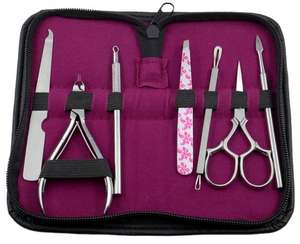Kit d'outils de manucure de salon de manucure de luxe en acier inoxydable professionnel avec boîte de 5 comprend un ensemble de pédicure coupe-cuticules Nipper - Product Image 3