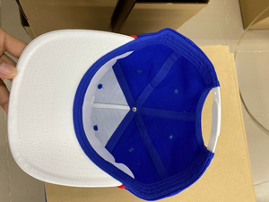 Custom Two Tone 3D Embroidery Mesh Canvas Snapback Hat <b>Flat</b> Brim 6 Panel Adjustable Fit Baseball Hat Lifestyle Streetwear - Product Image 5