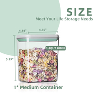 Offre Spéciale – Lot de 3 Contenants Alimentaires Hermétiques Écologiques Anti-Fuite 1200ml en Plastique PET Sans BPA, Empilables et Moulés par Injection
