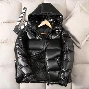 Vêtements d'hiver de base pour hommes, veste en duvet chaude avec capuche, veste en peluche, fermeture à glissière d'approvisionnement OEM - Product Image 2