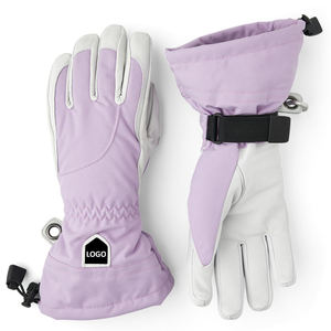 Gants de ski thermiques d'hiver personnalisés unisexes, imperméables, coupe-vent, anti-neige, mitaines chauffantes en cuir pour hommes et femmes - Product Image 3