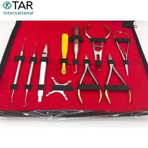 Kit d'instruments médicaux d'orthodontie de base dentaire de qualité supérieure de 18 pièces miroir, sonde, détartreur, pince à épiler et explorateur - Product Image 3
