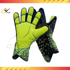 Équipement de football professionnel Gants de gardien de but en cuir personnalisés avec protection des doigts pour une utilisation en salle de sport Unisexe Haute qualité - Product Image 4