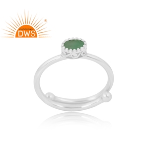 แหวนพลอยมรกตธรรมชาติทำจากเงินสเตอลิง925ขายดีเครื่องประดับตามสั่งสำหรับเป็นของขวัญสำหรับผู้หญิง - Product Image 1