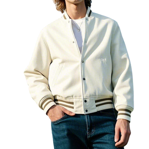 Chaqueta acolchada ecológica, chaqueta de invierno 2025, nuevo diseño, poliéster, algodón y botones cubiertos, chaquetas universitarias - Product Image 5