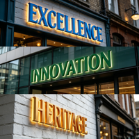 Lettres en relief 3D personnalisées rétroéclairées par LED, en acrylique bleu, avec bandes LED écologiques, pour enseigne de magasin, logo d'entreprise, montage mural extérieur