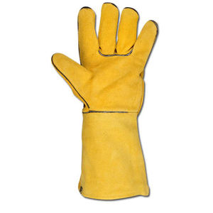 Guantes de cuero duraderos de alta calidad hechos a medida de alta calidad Soldadura larga Desgaste de alta temperatura - Product Image 5