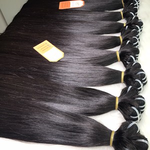 Azhair Factory's Full-Length 8-32 ''Bone Straight Remy Hair 12A Grade Natural Color - Product Image 3