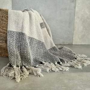 Avior 100% coton écologique gaufré couverture légère douce jeter Vintage Plaid Style tissé à la main quatre saisons caractère inde - Product Image 5