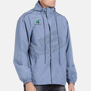 Chaqueta cortavientos de calidad superior 2025 para hombre, chaquetas impermeables de diseño personalizado para hombre, ropa deportiva para exteriores, tela transpirable - Product Image 2