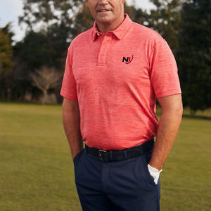 Camisas de golf de manga corta lisas informales de estilo personalizado para hombre, ropa de golf transpirable de talla grande a la venta - Product Image 6