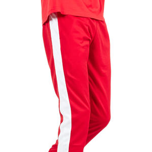 Pantalon de survêtement en coton éponge 100% décontracté pour hommes Pantalon empilé de couleur unie Élastique en détresse Flare personnalisé Léger pour ourlet brut - Product Image 5