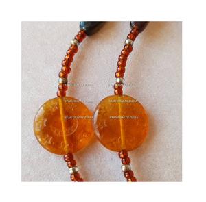 Collar de resina hecho a mano para mujer, novedad de 2024, collar de cuentas de triple capa, collar de cuentas coloridas de STAR CRAFTS INDIA - Product Image 1