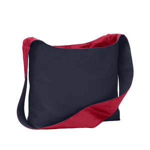 Medium Cotton Canvas Sling <b>Bag</b> <b>Long</b> Handle Zipper Closure Customizable Printing Reusable Tote for Advertising Gift Travel Size - Product Image 4