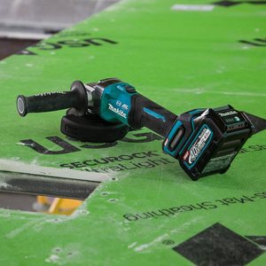 Kit de meuleuse d'angle sans fil professionnelle 40V Max avec disques de 4,5 et 5 pouces, interrupteur à gâchette, alimentation par batterie, moteur 220V, filetage de broche M14 - Product Image 1