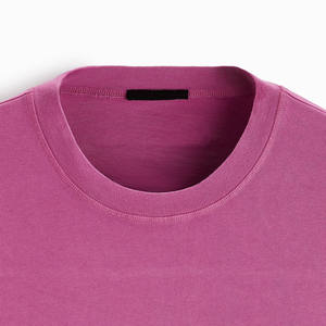 T-shirt en coton biologique 100%, logo d'été personnalisé, manches courtes de couleur unie avec des t-shirts décontractés en microfibre, vente en gros - Product Image 4