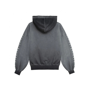 Ropa de calle de algodón 100% de alta calidad personalizada de fábrica, ajuste holgado, gota, hombro, angustia, lavado ácido, esencial - Product Image 1