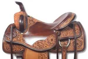 Vente chaude Selle de course de chevaux anglaise de qualité supérieure faite à la main à partir de cuir de qualité supérieure confortable Best Western grossiste - Product Image 2