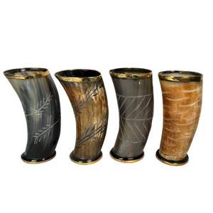 RNC Verres à boire écologiques fabriqués à la main en corne de buffle et bœuf Design naturel Style animal par RNC - Product Image 1