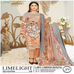 Costumes en mousseline de coton brodés 3 pièces pour dames Design moderne Vêtements traditionnels indiens de haute qualité Salwar Kameez - Product Image 3