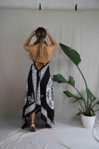 เดรสแม็กซี่พิมพ์ลายดอกไม้หรูหราสำหรับผู้หญิงชุดรัดตัวชุดเดรสลำลองทำด้วยมือ - Product Image 2