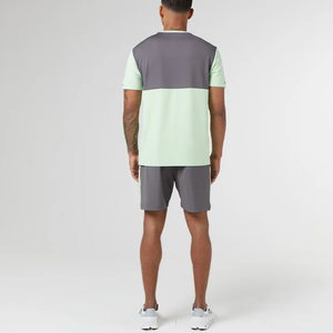 Conjunto de hombres OEM de manga corta de verano deportes de secado rápido gimnasio con top de manga corta y chándal corto deportivo - Product Image 2