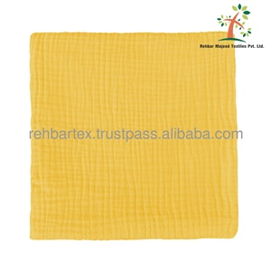 Manta Envolvente para Bebé 100% Algodón Muselina Arrugada, Envoltura Ligera y Suave para Recién Nacidos, Agradable al Tacto, Tamaño Personalizado y Múltiples Colores - Product Image 2