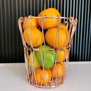 Panier à fruits en fil métallique de grande capacité, de qualité alimentaire, créatif, en spirale, porte-pain, organisateur de cuisine multifonctionnel, bol, vente en gros - Product Image 4