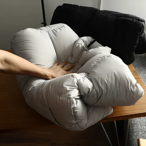 New Wholesale Custom <b>Canvas</b> Stand Collar Front Logo Waterproof Quick Dry Hooded Puffer <b>Jacket</b> for <b>Men</b> Winter 2025 - Product Image 4