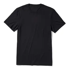 T-shirt ras du cou en bambou pour hommes: tissu en viscose de bambou doux et respirant, logos imprimés, étiquettes privées incluses - Product Image 1