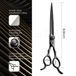 Ciseaux de toilettage pour animaux de compagnie pour chats chiens Sûr tranchant et durable Prise en main confortable Parfait pour le toilettage à la maison ou au salon - Product Image 5