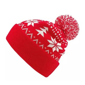 Bonnet d'hiver chaud et respirant, motif de tricot, couleur personnalisée, logo personnalisé imprimé, vêtements de rue de haute qualité. - Product Image 3