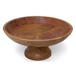 Bol à fruits et à salade en bois poli fait à la main, couleur noire, directement fabriqué en Inde - Product Image 6