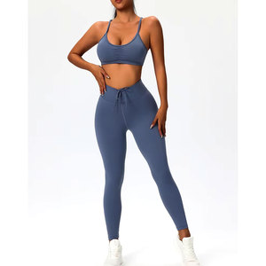 ชุดเล่นโยคะสำหรับผู้หญิงชุดเลกกิ้งใส่เล่นฟิตเนสวิ่งออกกำลังกายแบบไร้ตะเข็บ - Product Image 2
