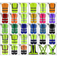 Gilet de sécurité réfléchissant respirant multicolore avec logo personnalisé - Haute visibilité, LED clignotante et imperméable pour le travail en extérieur