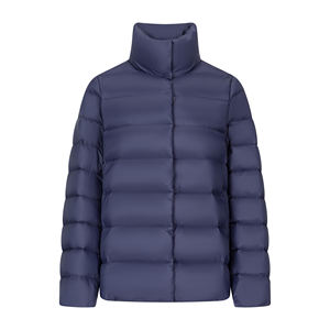 Veste matelassée légère pour hommes, manteau chaud de printemps à col haut, vêtements d'extérieur coupe-vent avec logo avant respirant ultra doux - Product Image 1