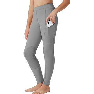 Culotte d'équitation équestre pour femme pantalon de compression pantalon d'équitation avec poche zippée - Product Image 2