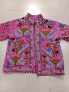 Chaqueta Unisex de Verano de Alta Calidad, 100% Algodón, Tejida, Reversible, Acolchada, Estilo Boho Hippie Indio para Mujer - Product Image 2