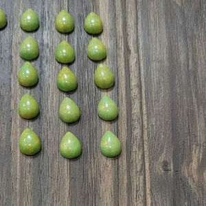 Turquesa Natural de Calidad AAA, Cabujón en Forma de Pera, Piedras Preciosas Sueltas Semipreciosas para Joyería, Verde - Product Image 1