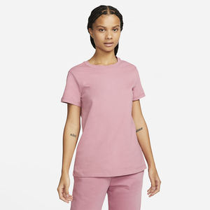 T-shirt de sport à manches courtes pour femme, col rond, respirant, séchage rapide, avec patchs et appliques, en molleton uni, collection printemps-été, vente chaude - Product Image 1