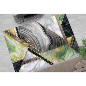 Tapis en marbre vert, tapis décoratif, tapis en marbre, tapis modernes, tapis de luxe, tapis en velours - Product Image 3