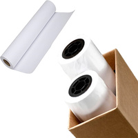 Rollo de papel Bond de 80g, 0,61 m x 100m, pulpa de madera Virgen sin recubrimiento, pulpa química para impresión de inyección de tinta, compatible con CAD/plotter