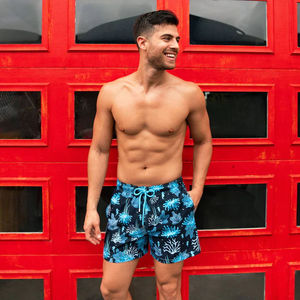 Pantalones cortos de gimnasio con estampado de fábrica, pantalones cortos de natación para hombre OEM, pantalones cortos de playa informales para hombre - Product Image 3