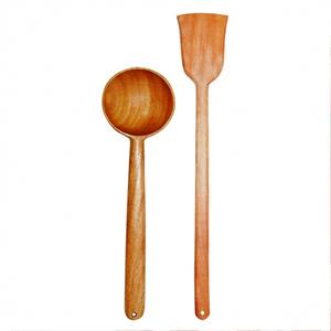 Juego de cuchara de cocina de madera de Neem único hecho a mano, utensilios de madera de Neem Real, utensilios de cocina para uso doméstico, utensilios de silicona complementados - Product Image 5