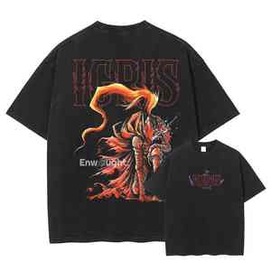 Vente en gros OEM DTG Print Tee-shirt Logo 100% coton pour hommes Regular Fit Heavyweight Stone Washed Vintage Custom T-Shirt Character - Product Image 2