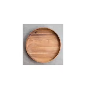 Plato de ensalada de cena de madera personalizado ecológico, mesa de hogar y restaurante, artículo decorativo, precio al por mayor por artesanía de media luna - Product Image 1