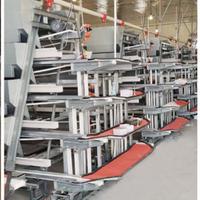 Cages en batterie pour 10 000 poules pondeuses, pour élevage avicole, avec système d'alimentation et d'évacuation des déjections